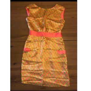 Lily Pulitzer Pink and Green Dress